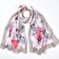 라베르 꽃송이 무늬 스카프(그레이)