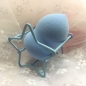 별 모양 퍼프 건조대(블루)
