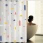 홈트리 도형 샤워커튼(220cmx180cm)