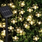 [도토로] 태양광 LED 30구 플라워 가랜드 전구(4.5m) (웜색)