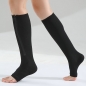 편안한 지퍼형 종아리 압박밴드 2p세트(S) (26cm-34cm) (블랙)