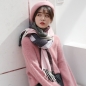 소프트 체크 머플러(핑크퍼플)