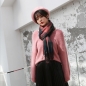 소프트 체크 머플러(다크핑크)