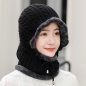 로빈 넥워머 털모자(블랙) (남녀공용)