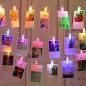 20구 LED 클립 집게 전구(3m) (컬러) (점멸)