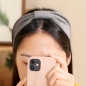 [엔젤슈슈] 리본 골지 터번 헤어밴드(연그레이)