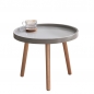 거실 원형 미니 테이블 (50cm) (그레이)