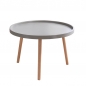 거실 원형 미니 테이블 (71.5cm) (그레이)