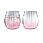 [영국 LSA]  더스크 텀블러 글라스 2P세트 425ml (핑크그레이)