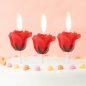 해피니스 장미꽃 생일초 3p세트(레드)