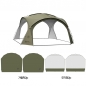 돔쉘터 8-10인용 야외텐트(카키)(가림막+모기장포함)