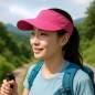 쿨링 메쉬 스포츠 썬캡(진핑크)