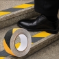 안전라인 미끄럼방지 테이프(5cmx10m) (옐로우블랙)