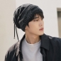 더블웜 넥워머 겸용 비니(블랙)