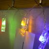 30구 LED 클립 집게 전구(4.8M) (컬러) (점멸)