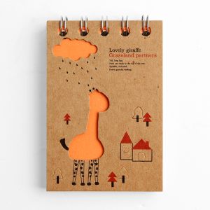 기린 일러스트 미니 수첩